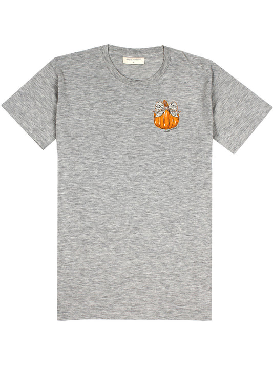 Simply Southern Bow Pumpkin T-Shirt- Heather