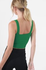 Nikibiki V-Neck Ribbed Crop Top