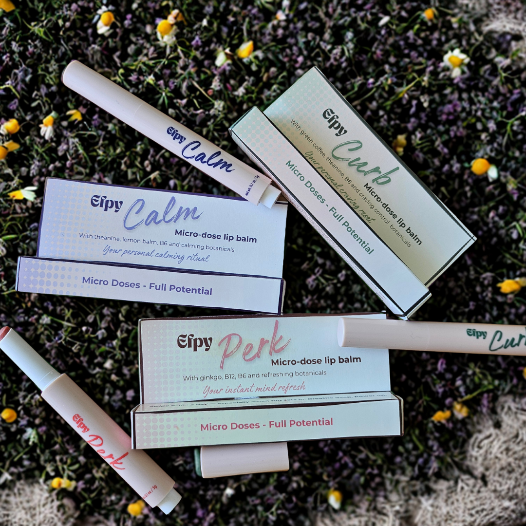 Natural freshness & focus | Efpy Perk micro-dose lip balm