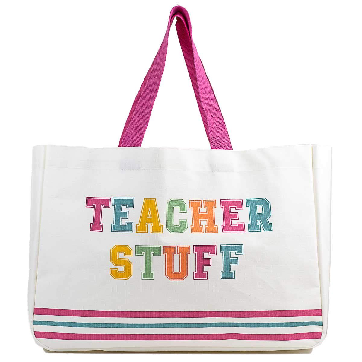 Teacher Stuff Canvas Tote
