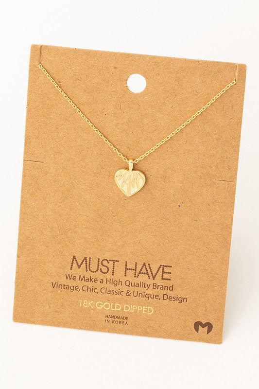 Mama Heart Must Have Necklace