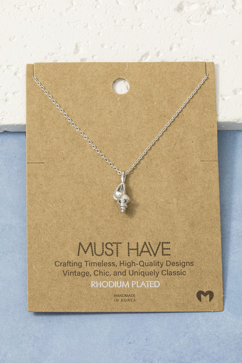 Spiral Shell Must Have Necklace