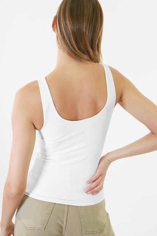 Nikibiki Reversible Ribbed Tank Top
