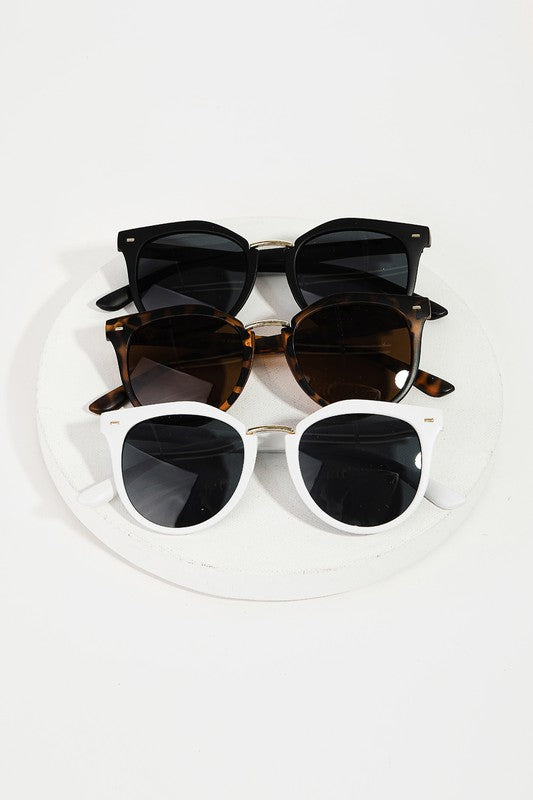 Round Arch Top Gold Nose Sunglasses