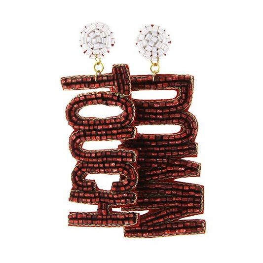 Seed Bead Touch Down Earring