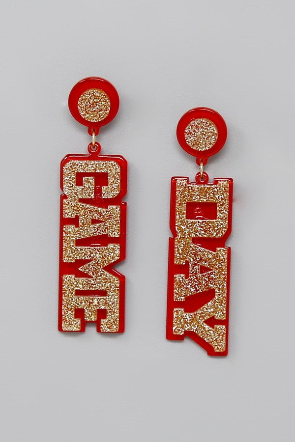 Game Day Acrylic Drop Earring