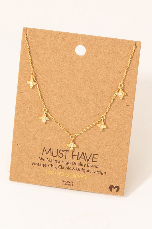 Five Sparkle Flower Must Have Necklace