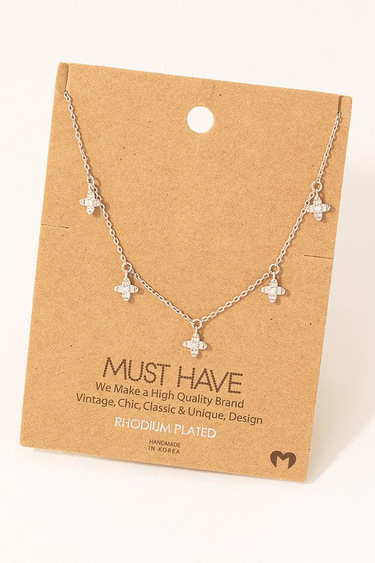 Five Sparkle Flower Must Have Necklace