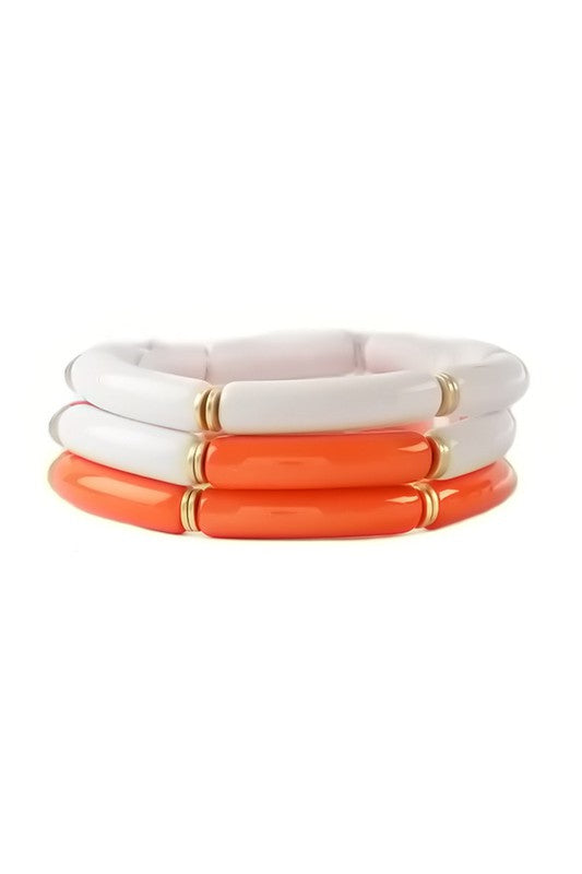 Gameday Tube Bead Bracelet Set