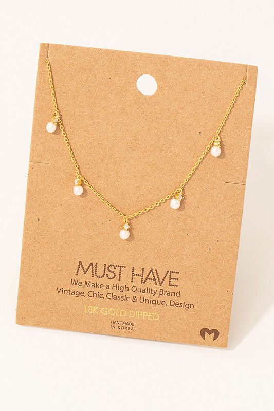 Pearl Charm Must Have Necklace