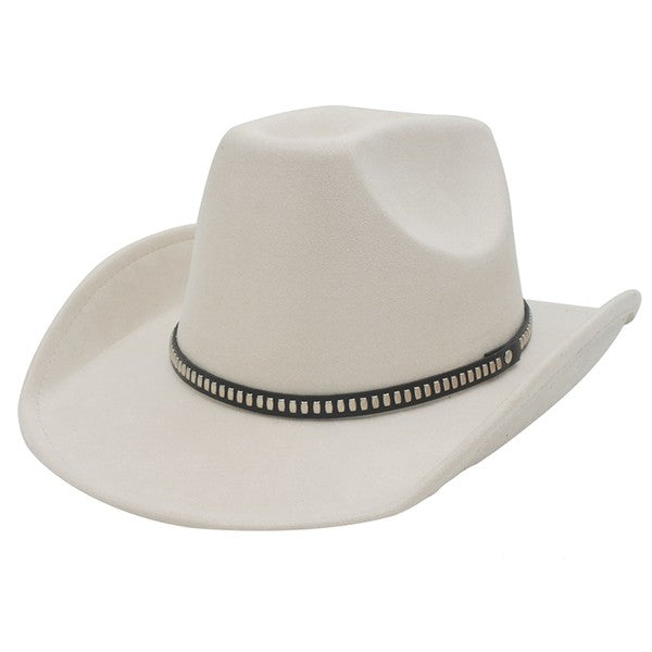 Sueded Stud Banded Cowboy Hat