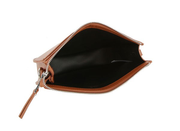 Half Moon Crossbody Bag w/ Solid Strap