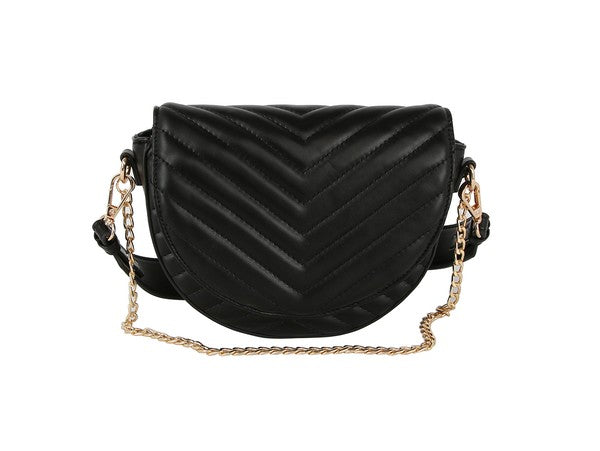 Quilted Saddle Bag w/Dual Straps