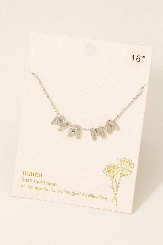 Sparkle MAMA Charm Necklace
