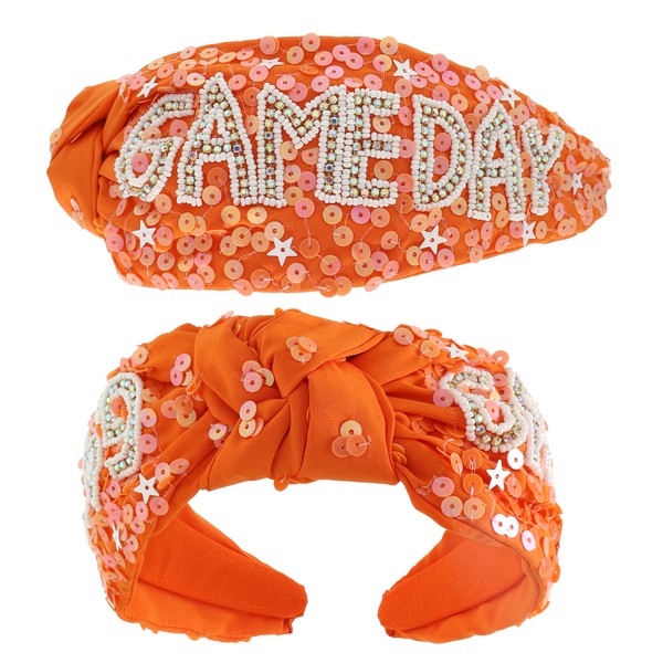 Sequin & Stars Gameday Knot Headband