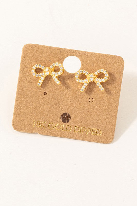 Sparkle Bow Must Have Stud Earring