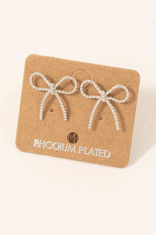 Twisted Bow Must Have Stud Earring