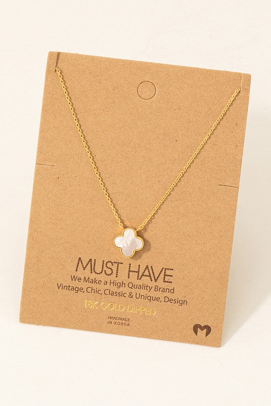 Pearlized Clover Must Have Necklace