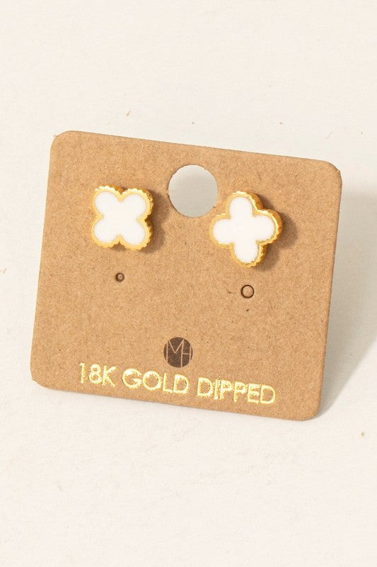 Enamel Clover Must Have Stud Earring