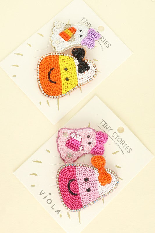 Candy Corn & Ghost Pin Set
