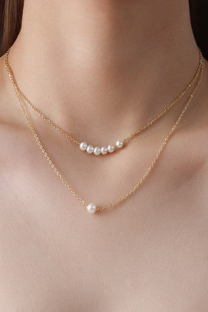 Double Layer Mini Pearl Necklace
