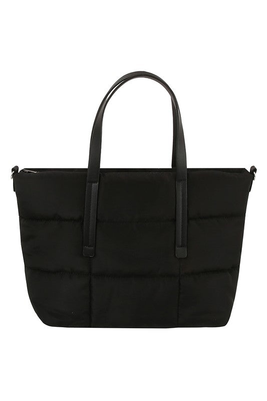 Quilted Puffer Tote Bag