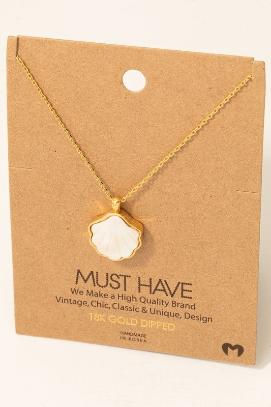 Pearlized Shell Must Have Necklace