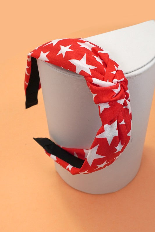Patriotic Stars & Stripes Knot Headband
