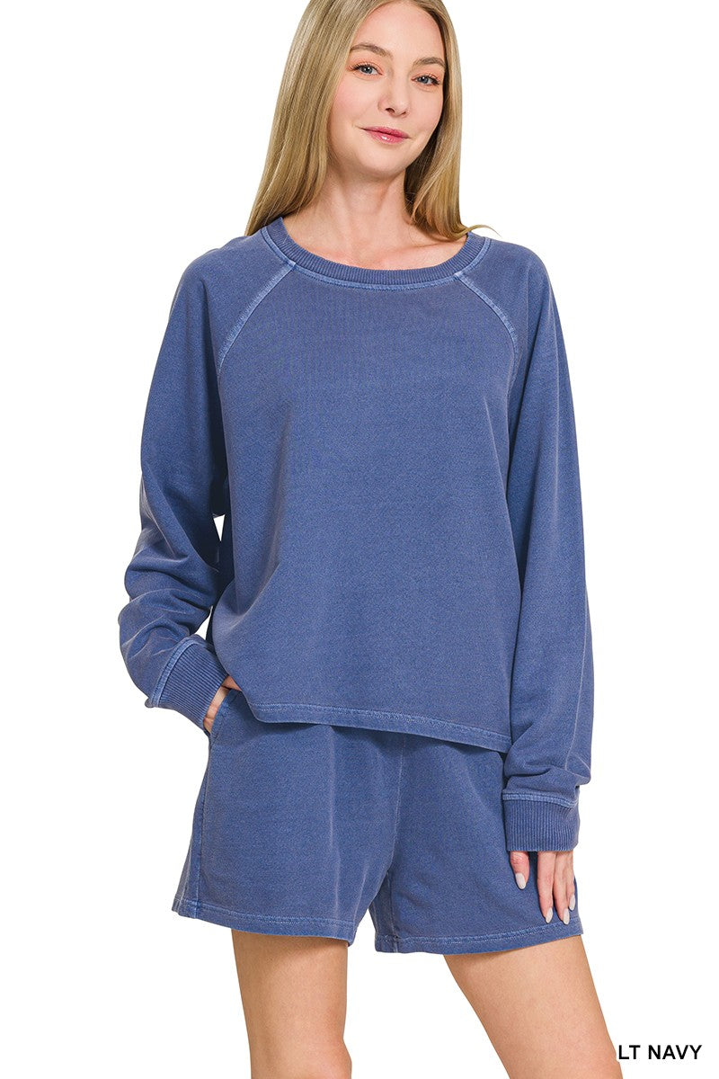 Pigment Dyed Terry Lounge Short Set