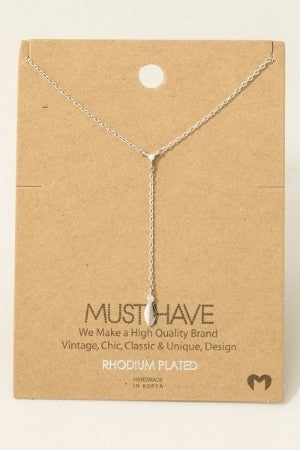 Lariat CZ Chain Must Have Necklace