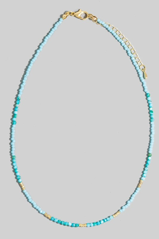 Mixed Seed Bead Simple Necklace