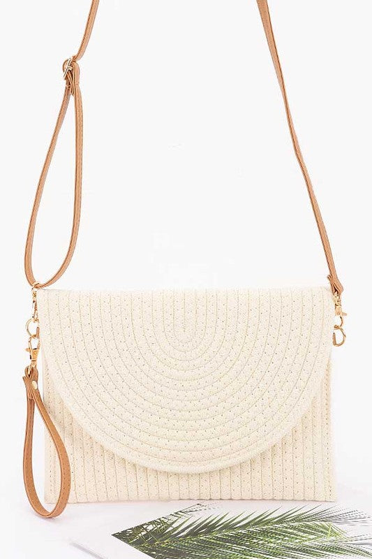 Cotton Braided Envelope Clutch