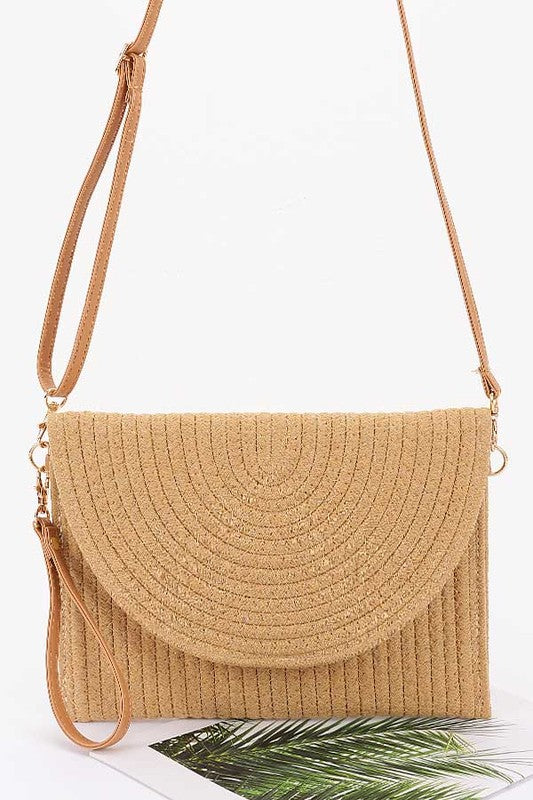 Cotton Braided Envelope Clutch