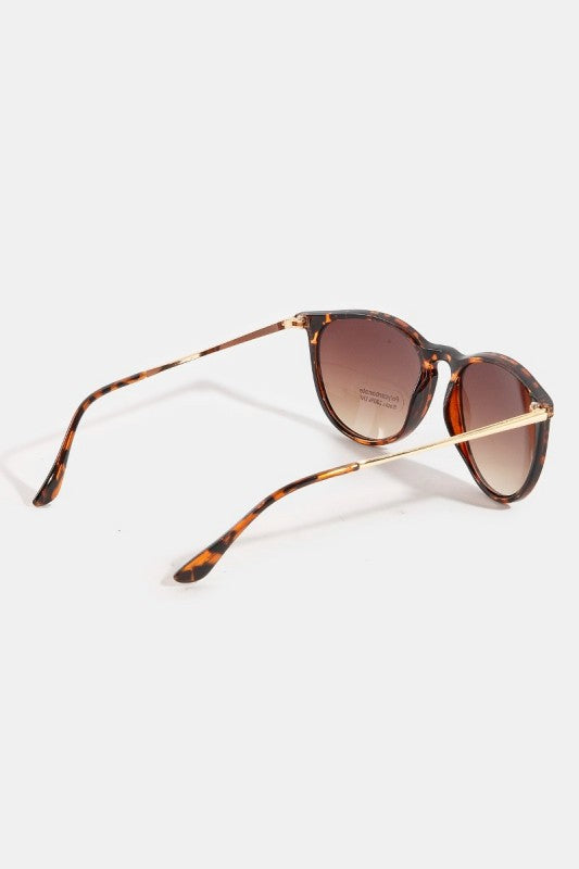 Acetate Frame Round Lens Sunglasses