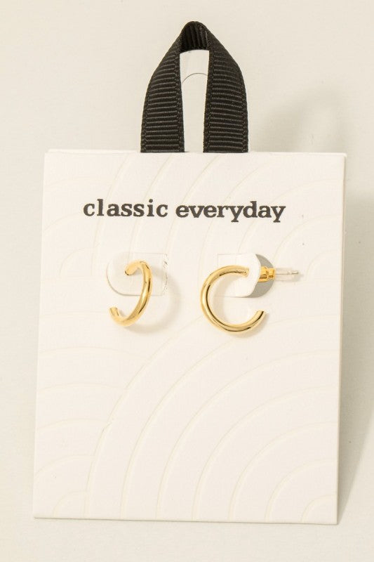 Small Slim Hoop Earring
