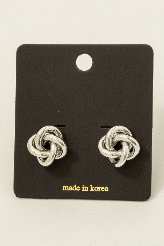 Double Knot Stud Earring
