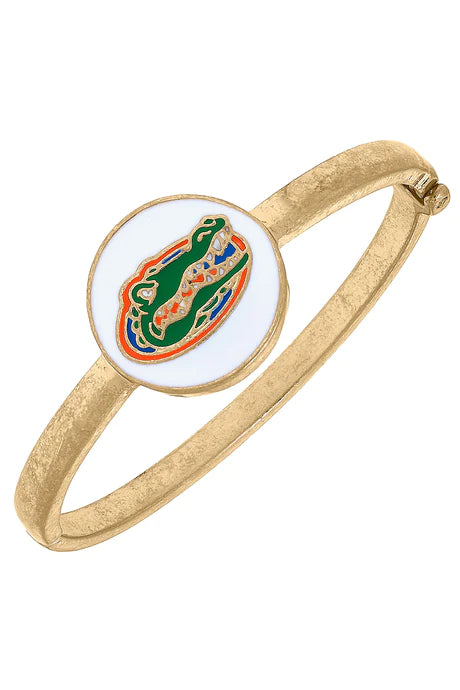 Florida Gators Enamel Statement Hinge Bangle