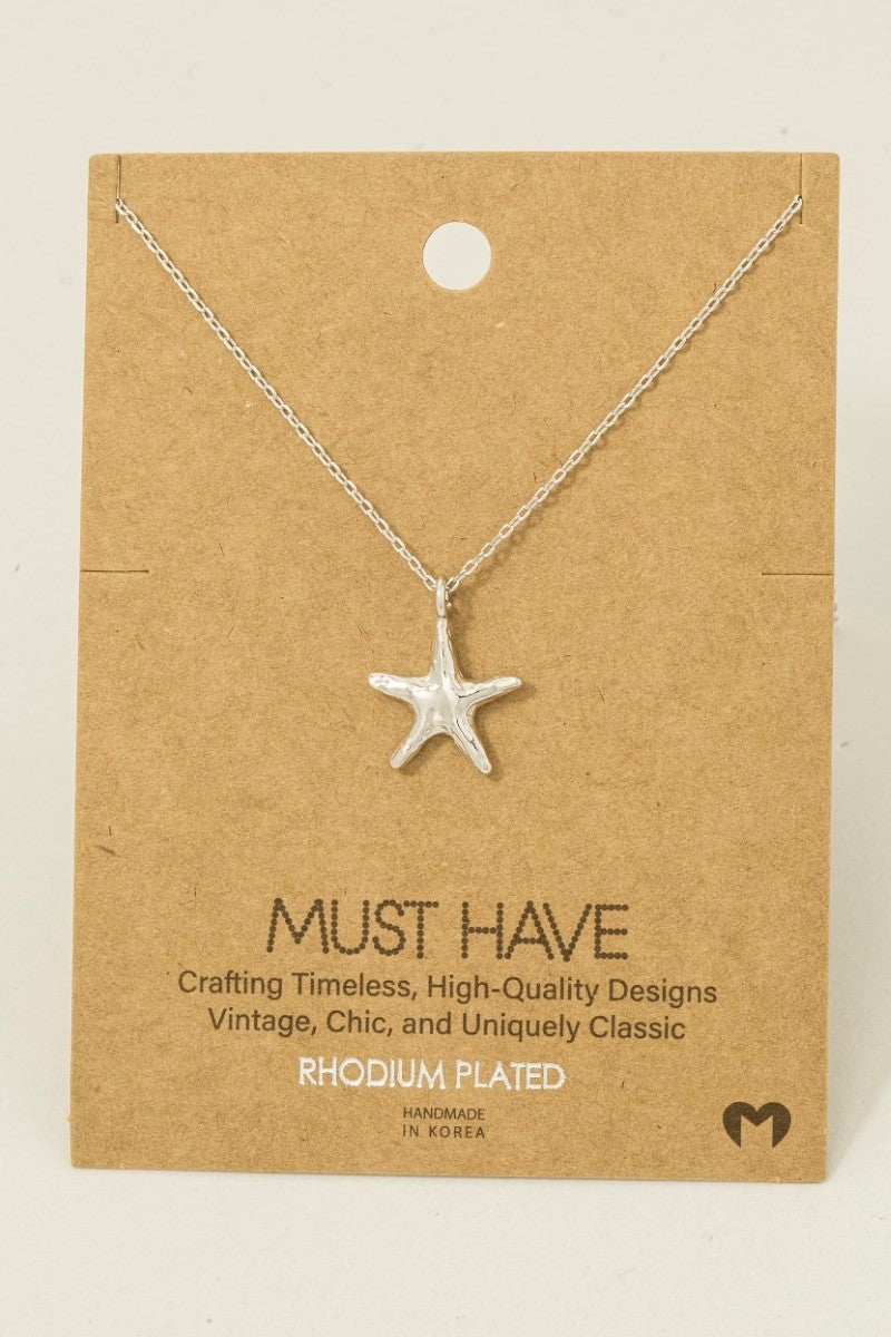 Textured Star Must Have Necklace