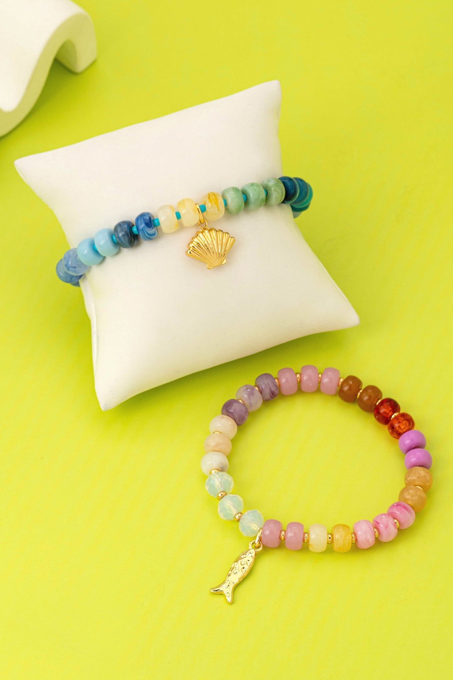 Coastal Mutli Color Beaded Bracelet Set