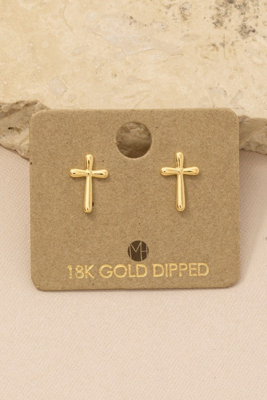 Bubble Cross Must Have Stud Earring