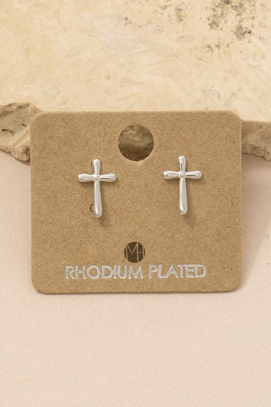 Bubble Cross Must Have Stud Earring