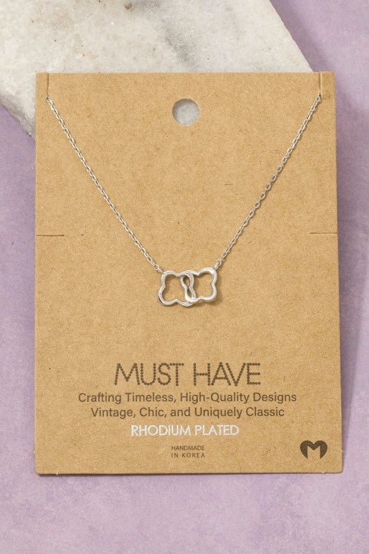 Linked Clover Must Have Necklace