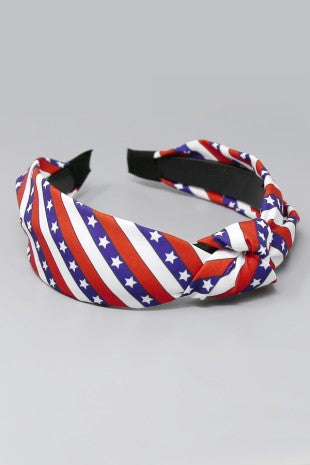 Slim Knot Stars Headband-RWB