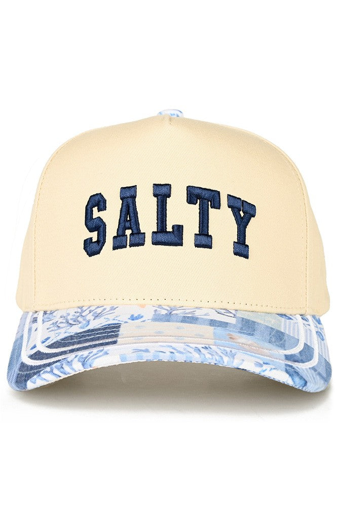 Sealife Brim Embroiderd Salty Hat-Blue