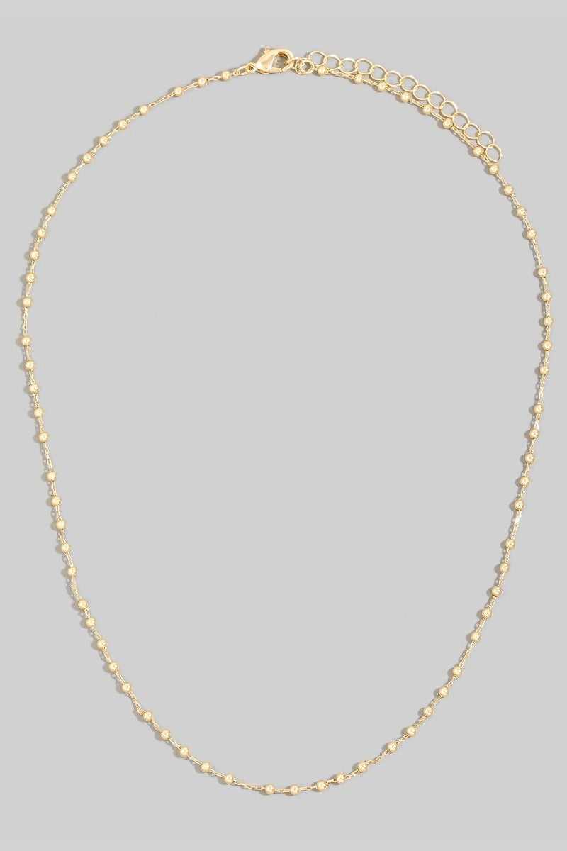Satellite Ball Gold Chain Necklace