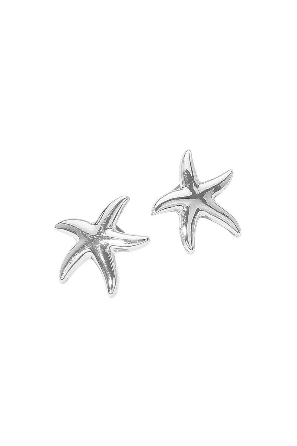 Smooth Starfish Stud Earring