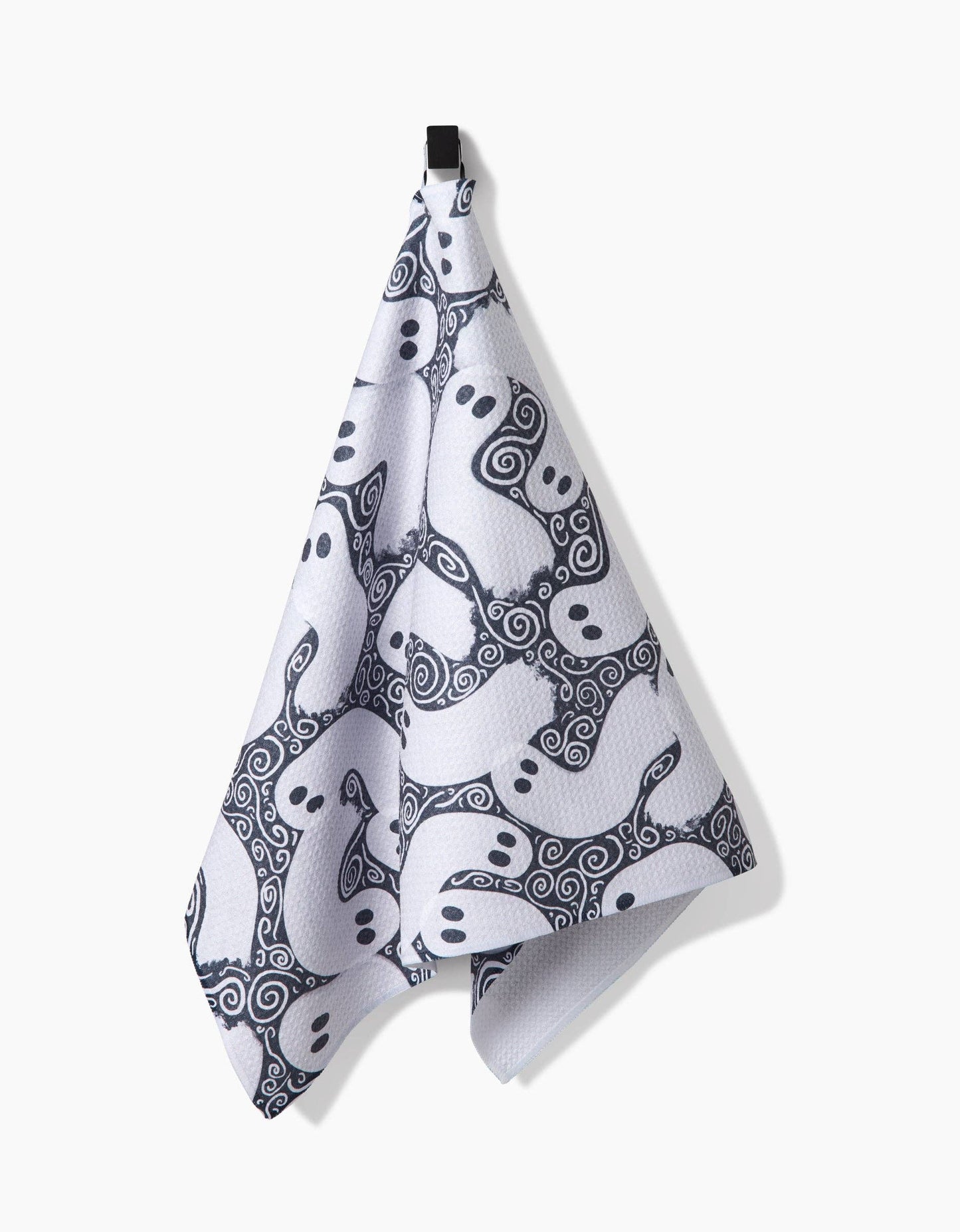 Swirling Ghosts Tea Towel by Geometry