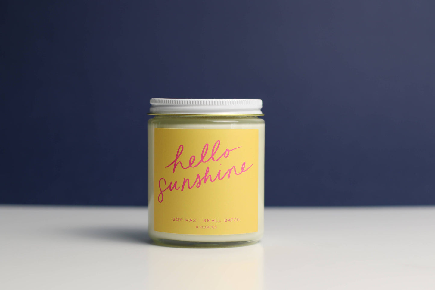 Hello Sunshine: 8 oz Soy Wax - Small Batch Candles