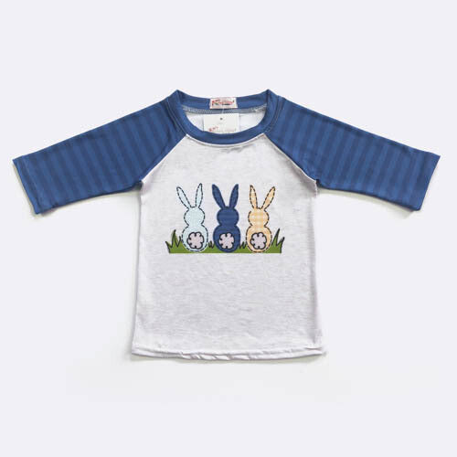 Rabbit Tails Raglan Long Sleeve Top
