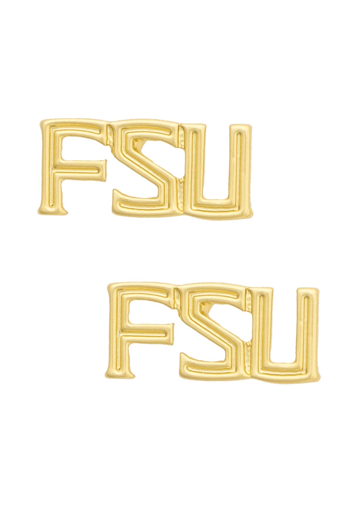 Florida State Seminoles 24K Stamped Logo Stud Earrings